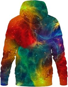 Sudadera con Capucha Estampada Galaxy 2026 para Hombre, Informal, Transpirable, de Poliéster Tejido, Corte Regular, Estilo Otoñal - Product Image 5