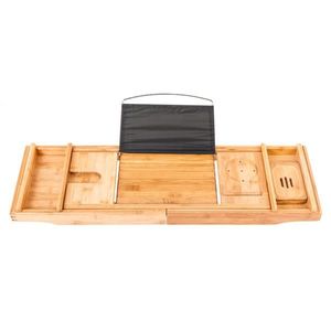 Mensole Flessibili Portatili per Bagno in Colore Legno, Supporto per Vasca da Bagno - Product Image 6