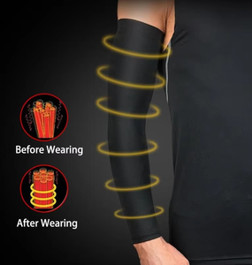 Manguito Deportivo Personalizado con Logotipo para Ciclismo, Baloncesto, Protección UV, Running, Compresión Elástica, 100% Poliéster, Unisex - Product Image 4