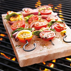 Venta al por mayor 2026 Placas de sal de cristal natural del Himalaya para cocinar, bandeja de metal/acero inoxidable para barbacoa, artesanías naturales - Product Image 4