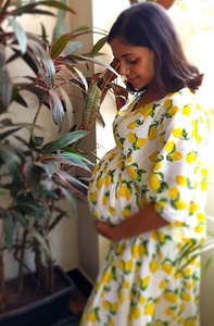 Gasa de algodón con estampado de limón bonito, colección de verano, Adorable y perfecto para madre e hija - Product Image 3