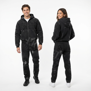 Conjunto de Dos Piezas, Estilo 2026, Sudadera con Capucha y Pantalones Deportivos, Cómodo, Casual, Moderno, de Felpa Gruesa, con Estampado - Product Image 5