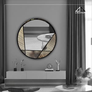 Premium quality stainless steel PVD designer frame <b>mirror</b> perfect for adding a glamorous touch to your contemporary homes - Product Image 5