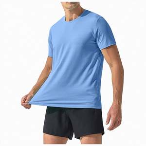 T-shirts pour hommes en gros, directement de l'usine, OEM, logo personnalisé, col rond, décontractés, été, classiques, basiques, écologiques, 100% coton - Product Image 2