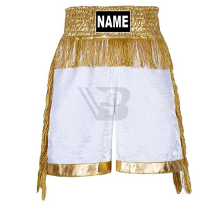 Nouvelle Arrivée Shorts de Boxe Muay Thai Personnalisables en Satin Taille Haute avec Cordon Anti-Plis Séchage Rapide Respirant pour Hommes - Product Image 2