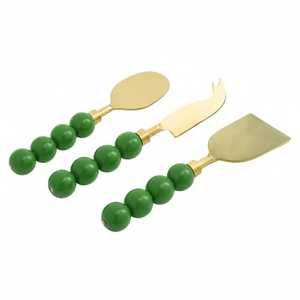 Ensemble de couteaux à fromage en acier inoxydable de haute qualité avec manche en résine perlée, idéal pour les mariages, les hôtels et les restaurants (vente en gros) - Product Image 4