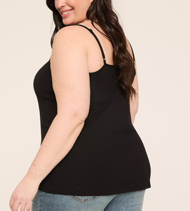 Breathable Womens Seamless Knitted Spandex/Cotton Solid Camisole Crop <b>Top</b> <b>Spaghetti</b> <b>Strap</b> Soft Basic <b>Tank</b> Sleeveless Casual - Product Image 6