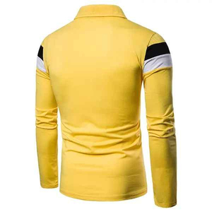 Camisetas Polo de Golf para Hombre, de Algodón y Elastano, con Bloques de Color y Logotipo Personalizado, de Alta Calidad, Venta al Por Mayor del Fabricante - Product Image 4