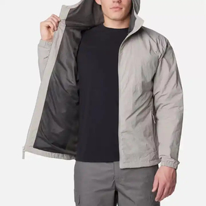 Chaqueta Cortavientos Impermeable Transpirable Informal de Invierno de Alta Calidad Personalizada para Hombre con Cierre de Cremallera - Product Image 3