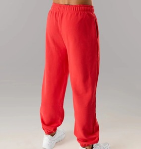 Pantalon de jogging ample et surdimensionné en molleton français pour femme avec logo personnalisé, 100 % coton épais, style hip-hop, idéal pour le sport et la gym - Product Image 5