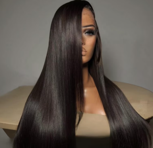 วิกผมแท้สีดำธรรมชาติแบบตรง พรีเมียม พร้อม HD Lace Frontal  หนังศีรษะแบบ Pre Plucked  วิกผมแท้บริสุทธิ์ - Product Image 2