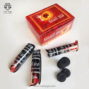 Charbon à chicha de coco de haute qualité fabriqué à la machine, longue durée, haute chaleur, bon prix, barbecue de camping, direct du Vietnam - Product Image 4