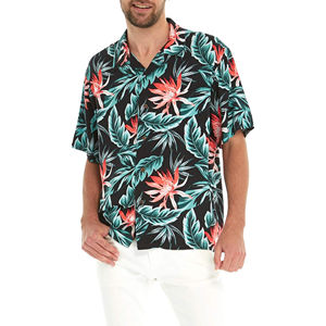 เสื้อเชิ้ตชายหาดฮาวาย OEM 2026 รุ่นสั่งทำพิเศษสำหรับฤดูร้อน แขนสั้น คอวี แห้งเร็ว เป็นมิตรกับสิ่งแวดล้อม ป้องกันรอยยับ คุณภาพสูง - Product Image 1