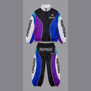 Boxy Waterproof Jacket and Pant Set Nylon <b>Wind</b> <b>Breaker</b> Jogging Track Suit Multi Color Panel Windbreaker Tracksuit for Men - Product Image 6