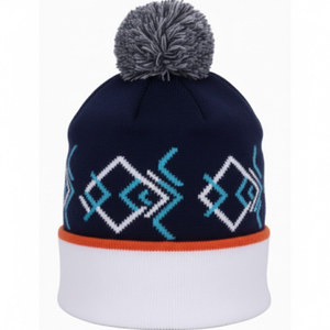 Gorros de punto personalizados al por mayor con logo bordado, gorros cálidos de invierno para hombre, gorros de punto jacquard para todo tipo de clima - Product Image 1