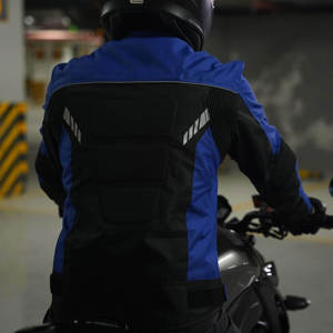 Veste de moto pour homme à manches longues, colorée, coupe-vent, pour toutes les saisons, vêtements d'extérieur - Product Image 6