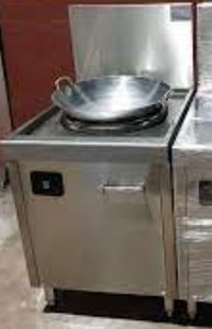 Gamme de woks à induction 1 brûleur 8KW Nouvelle technologie Machine de cuisine commerciale Garantie 1 an Taille 800x800x80 0/1100 pour les cuisines - Product Image 3