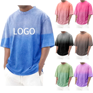 T-shirts pour hommes à col en V extensible, mélange polyester/coton, séchage rapide, respirant, écologique, OEM, décontracté, manches courtes, vente en gros - Product Image 2