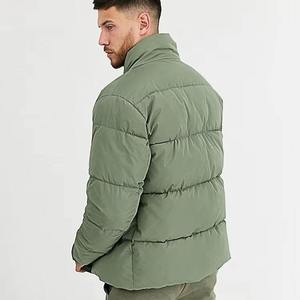 Veste matelassée pour homme en tissu polyester personnalisé, vente en gros, veste d'hiver de qualité supérieure, style tendance, brillante - Product Image 2