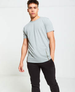 Camiseta de algodón 100% de alta calidad, camiseta personalizada con logotipo bordado impreso para hombre, camiseta transpirable personalizada - Product Image 4