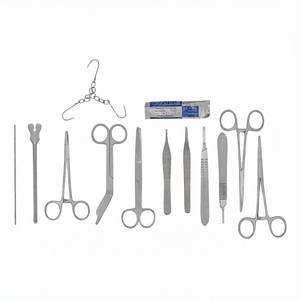 18 Pcs Minor Surgery Set Steel Surgical Instruments Kit Manual FREE Carrying Case Reusable Autoclavable By <b>Blush</b> Surgical - Product Image 3