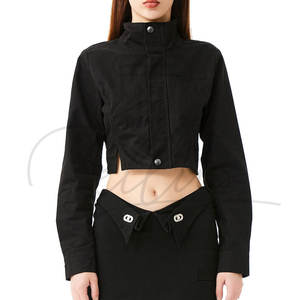 Vestes courtes à fermeture éclair intégrale de haute qualité pour femmes, légères, respirantes, décontractées, nouveau design, veste bomber pour femmes - Product Image 4