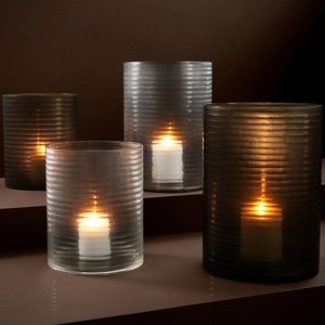 เชิงเทียนแก้วทรงกระบอกสำหรับตกแต่งบ้านในวันคริสต์มาส - Product Image 4
