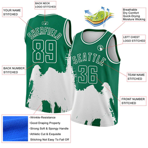 Camiseta de Baloncesto Sublimada Lavada Personalizada Tallas Grandes Alta Calidad Transpirable OEM Ropa Deportiva al por Mayor 100% Poliéster UPF 50 - Product Image 5