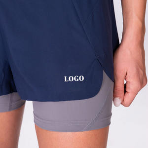 Pantalones Cortos de Doble Capa, Venta Directa de Fábrica, Precio Económico, Cantidad OEM, Logotipo Personalizado, Marca Privada, Estilo Deportivo Casual 2026 - Product Image 5