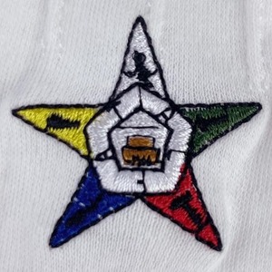 Guantes Masónicos Bordados OES – Guantes Grandes de Algodón 100% Blancos para Francmasonería con Símbolo de G, Cuadrado y Compás |   Regalia Masónica - Product Image 4