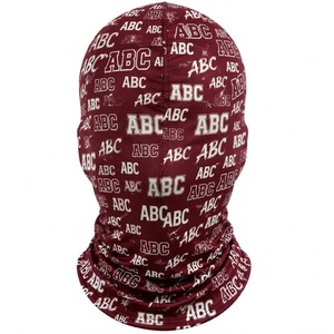 Balaclava de sport personnalisée par sublimation Wolson Industry, respirante, imperméable, couvrant entièrement la tête, 100% polyester, pour le cyclisme et la course à pied - Product Image 2
