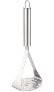 Écrase-pommes manuel robuste en acier inoxydable 304 avec coupe-frites pour l'ail et les carottes, compatible lave-vaisselle, outil de cuisine - Product Image 4