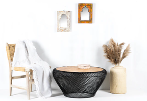 Table basse extensible convertible en bois massif de style classique moderne de luxe personnalisée Kusum Art - Product Image 5