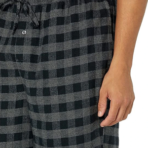 High quality Plaid Pajama Pants Men Flannel Sleep Full Length Lounge Pants Plus Size Trousers men's pants - Product Image 6
