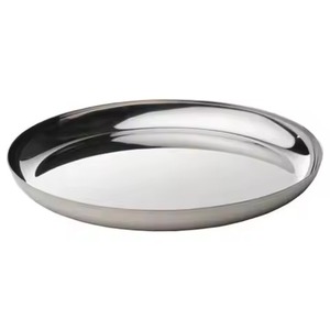 Plateau de service en acier inoxydable, pièce unique, avec un design et des matériaux de qualité supérieure à un prix très avantageux, plateaux de service - Product Image 2