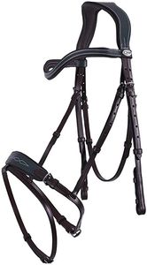 Brida de Cuero Genuino Negro Premium para Caballo con Diseño Acolchado Elegante y Comodidad al Montar - Product Image 2
