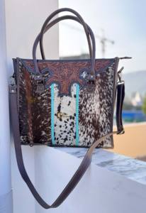 Bolso Tote Grande de Cuero Grabado a Mano, Estilo Bohemio Vintage, con Asa Cruzada y Correa para Hombro, de Piel de Vacuno, Novedad 2026 - Product Image 4