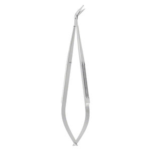 Tijeras Micro Anguladas de 45 Grados, Hoja de 15 mm, 165 mm, Acero Inoxidable, Instrumento Oftálmico Manual JS-OPT-MS-001, 1 Año de Garantía, Online - Product Image 1