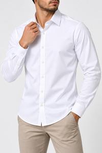 Camisa de Vestir de Manga Larga para Hombre, Cuello Clásico, 100% Algodón Popelina, Antiarrugas, Formal, para Primavera - Product Image 6
