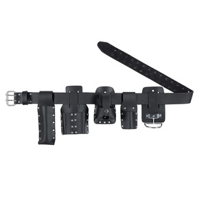 Ceinture porte-outils robuste en cuir pleine fleur réglable et légère, pochette pour clés à molette, pour entrepreneur et ouvrier du bâtiment sur chantier - Product Image 2