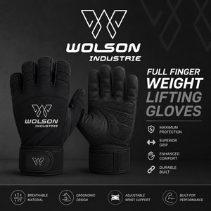 Gants de fitness en cuir PU à doigts entiers avec sangle de poignet réglable, prise en main douce et confortable pour la musculation et les sports quotidiens - Product Image 6