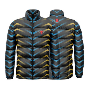 Veste matelassée d'extérieur pour homme de haute qualité, légère, coupe-vent, résistante à l'eau, doublure en coton écologique, fermeture éclair, nouveau design - Product Image 1