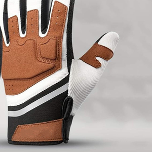 Gants de course pour moto et motocross, logo personnalisé, cuir véritable, gants de moto à doigts entiers, vêtements de combat tout-terrain - Product Image 4