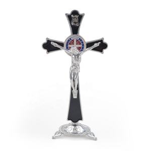 Crucifijo de Metal con Bendición del Obispo, Ecológico, Personalizable, Impresión Offset a Color, Crucifijo Cristiano Católico - Product Image 2