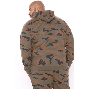 ชุดวอร์มใส่วิ่งสำหรับผู้ชายพิมพ์ลายพรางแบบกำหนดเองชุดวอร์มทรงหลวมสำหรับ100% ผ้าฝ้ายขนแกะมีฮู้ดชุดวอร์มทรงหลวมสำหรับผู้ชาย - Product Image 4