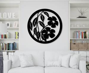 Modern Forest Metal Wall Art LED Light Black Round Nature Wall <b>Decor</b> Large <b>Tree</b> Silhouette Hanging Artwork for Living Room Bedro - Product Image 5