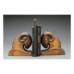 Juego de Sujetalibros de Aluminio con Diseño Escultural Creativo, Artesanía Metálica, Estilo Art Deco, 2 Piezas, para Decoración Moderna del Hogar - Product Image 4