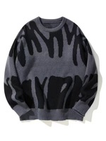 Pull en tricot à col rond pour homme, doux et chaud, à manches longues, décontracté, confortable, idéal pour le bureau en hiver