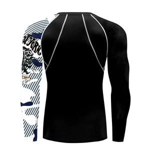Camiseta de Compresión Deportiva de Manga Larga para Hombre, Fabricante Mayorista OEM ODM, Proveedor de Ropa Deportiva para BJJ MMA - Product Image 2