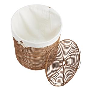Cesto de Ropa de Bambú y Ratán de Diseño Rústico de Buena Calidad, Organizador de Almacenamiento Ecológico Tejido a Mano, Marca Viettrustic - Product Image 2